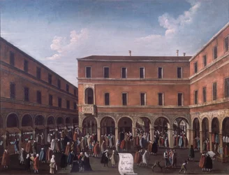 Der Bancho del Giro im Rialto, Venedig